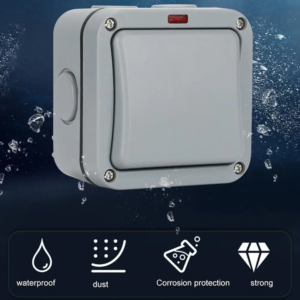 IP65, Windproof, cozinha, banheiro, piscina, ferramenta do interruptor