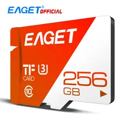 EAGET T1 Micro SD карта 16 Гб/32 ГБ/64 Гб/128 ГБ/256 ГБ класс 10 TF карта памяти Высокоскоростная Флешка для телефонов планшет