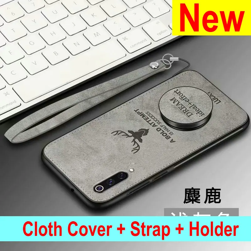 

For Huawei Honor 20 Pro 8C 8X Deer Cat Patterned Funny Cute Fitted Cover For P30 Pro P30Lite P20 Pro P20 Lite Fundas + Holder