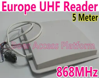 

5 Meter Europe Standard 868MHz frequency UHF RFID antenna RS485,RS232 Wiegand26/34 Access Controller System Parking barrier gate