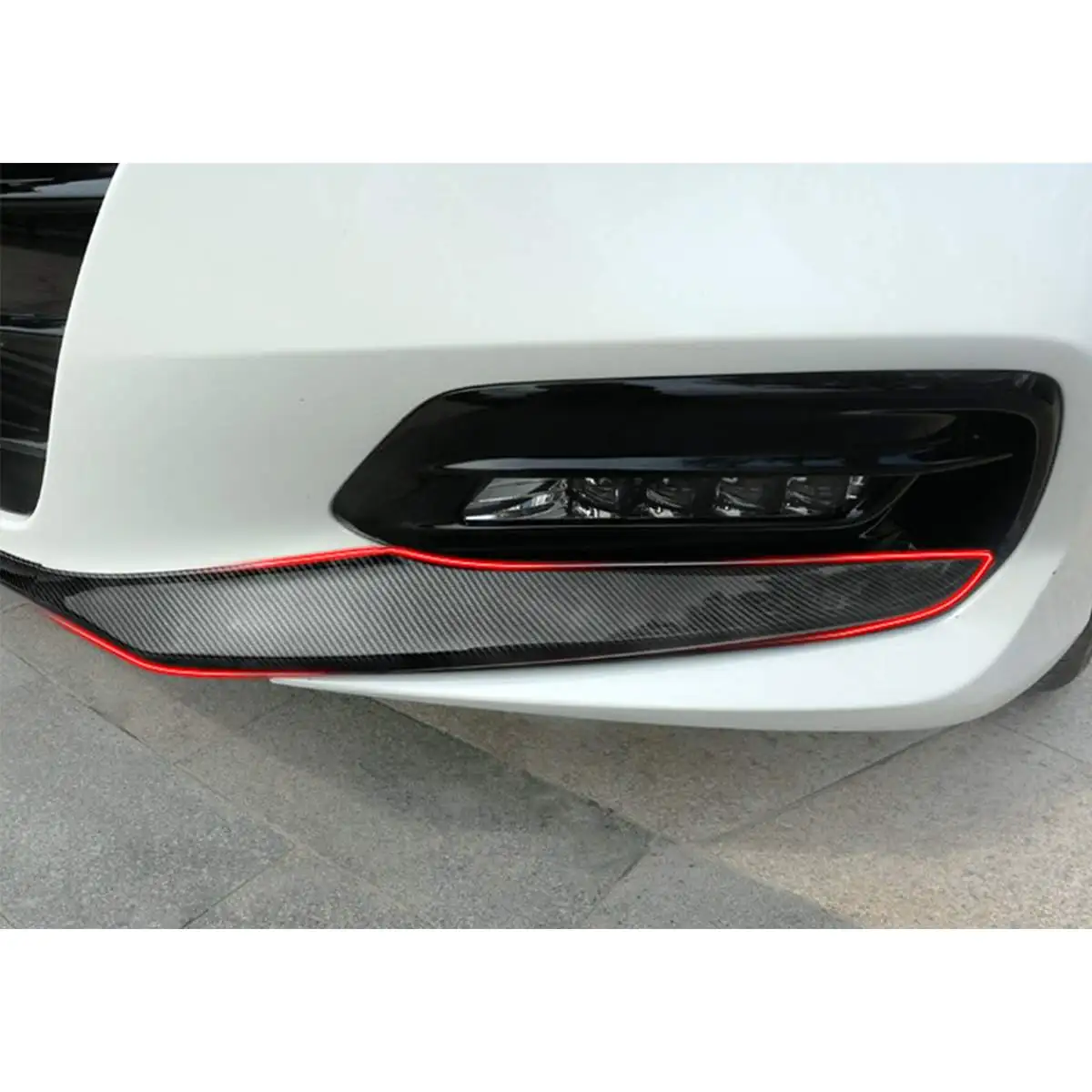 3 шт. автомобильный передний бампер для губ Honda для Accord- углеродного волокна вид Передняя накладка покрышка спойлер набор для бампера, кузова