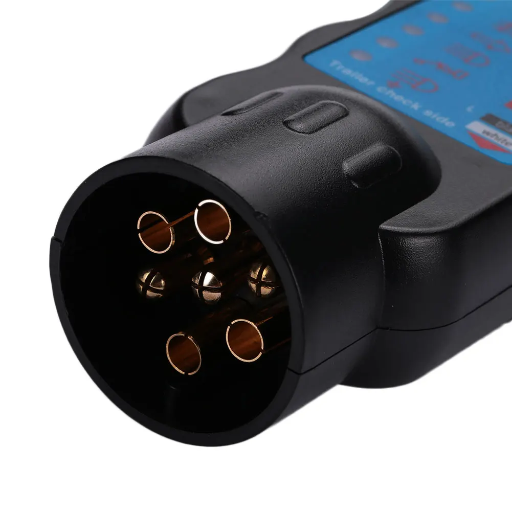 12V 7Pin Plug Socket Wiring Circuit Tester For Car Trailer Towing Light
