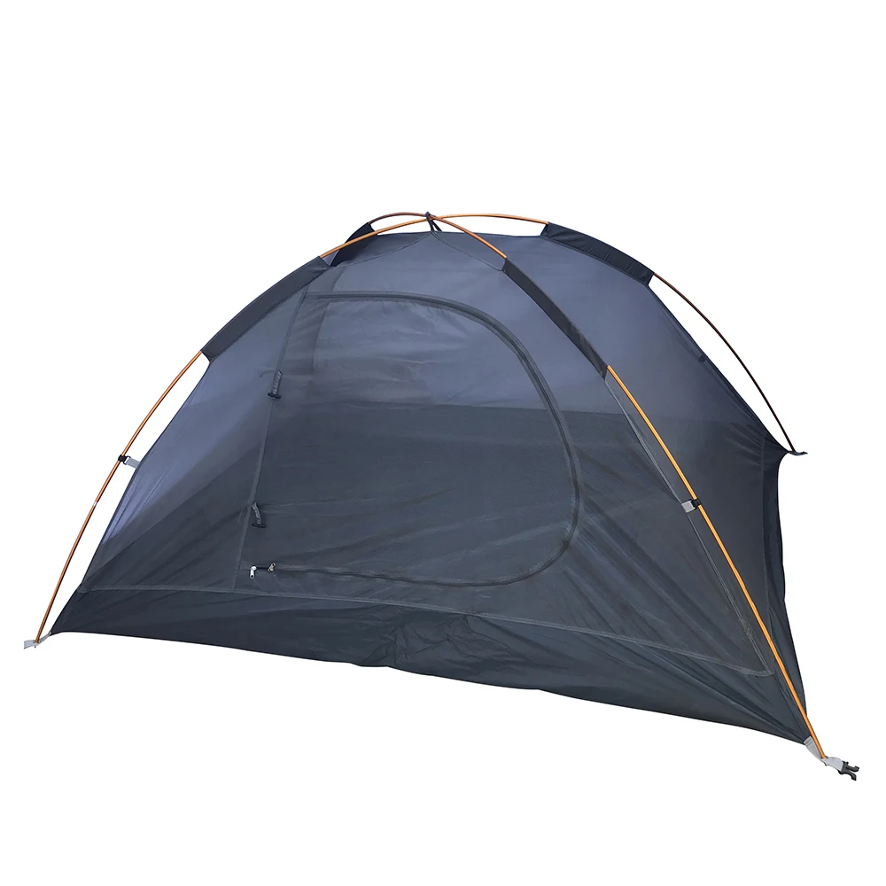 Baratos Tienda Backpacking desierto y zorro, tienda de Camping ligera con poste de aluminio para 2 personas, bolso portátil de doble capa para senderismo, viaje