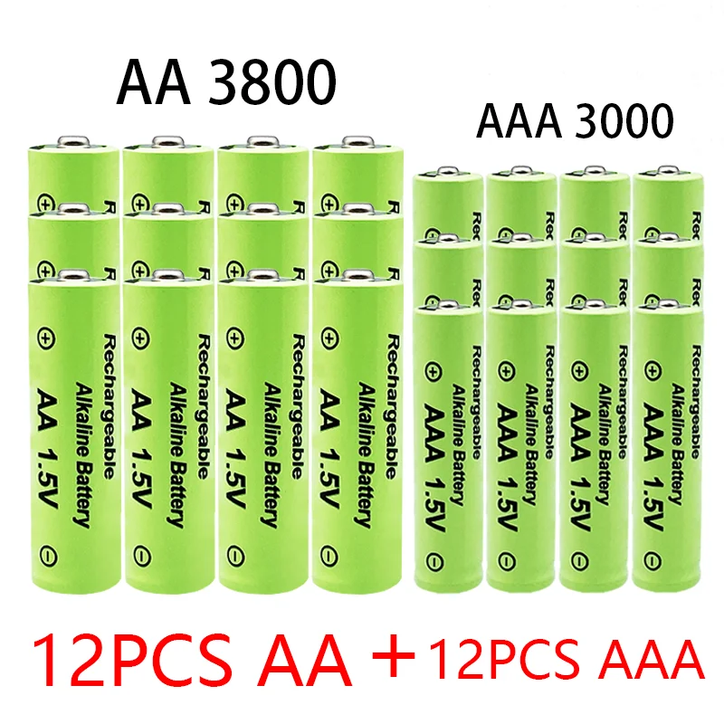 1.5V AA + AAA NI MH Rechargeable Battery Alkaline 2100-3000mah For Torch Toys Clock MP3 Player Replace Ni-Mh | Электроника