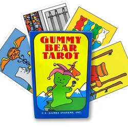 Jeu de cartes de Tarot en forme d'ours gommé, 78 pièces, jeu de société, pour la Divination spirituelle, Oracle, Taro Wayta, version anglaise, guide électronique 