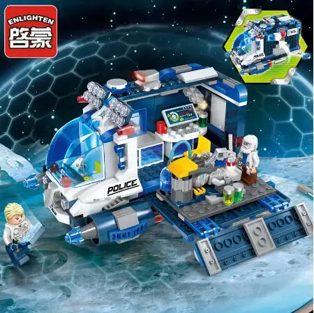 ENLIGHTEN 337 шт космические приключения Блоки Игрушки совместимы с собранными строительными комплектами Brinquedos образовательные для детей