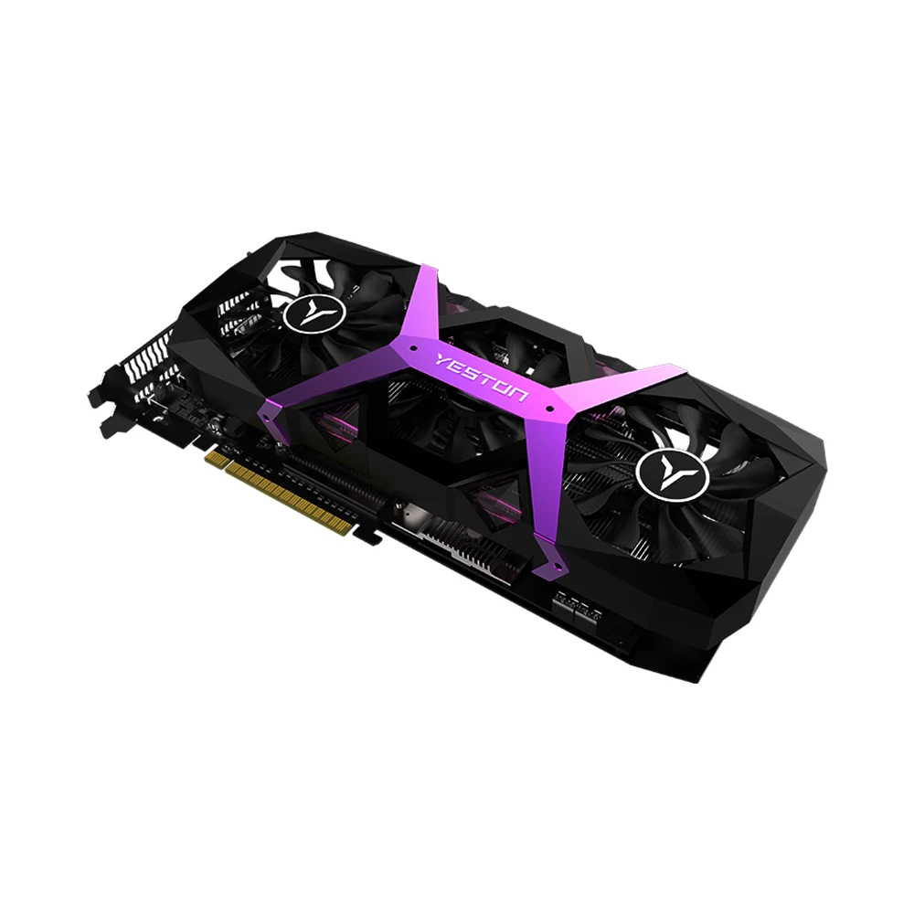 Yeston Radeon RX580-8G GDDR5 256bit игровой ACE PCI Express x16 3,0 видеокарта DVI-D+ HDMI+ 3DP Polaris 20for Настольный
