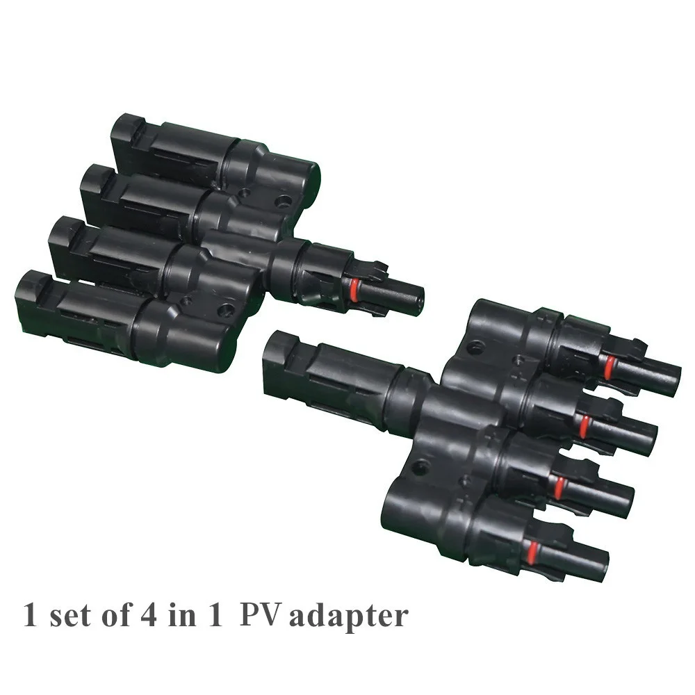 Solar Panel Adapter 2 in 1/3 in1/4 in1/5 in1/6 in1 Connector Cable Splitter Male and female adapter for Parallel Connecting