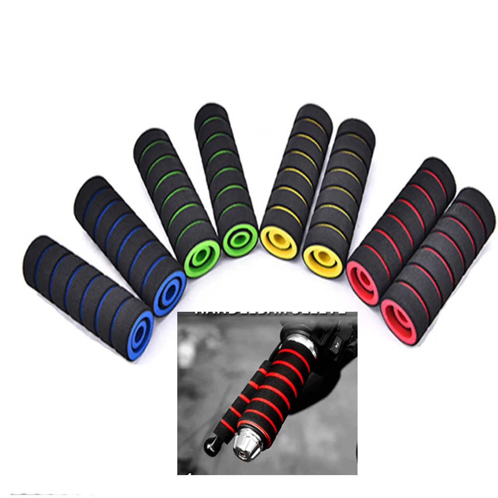 Bike Racing Motorcycle Handle Bar Foam Non-slip Sponge Grip Covers Tool FW