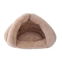

Soft Warm Plush Dog Cat Sleeping Bed Cave Cuddle Soft Cushion Hooded Warm Pet Supplies