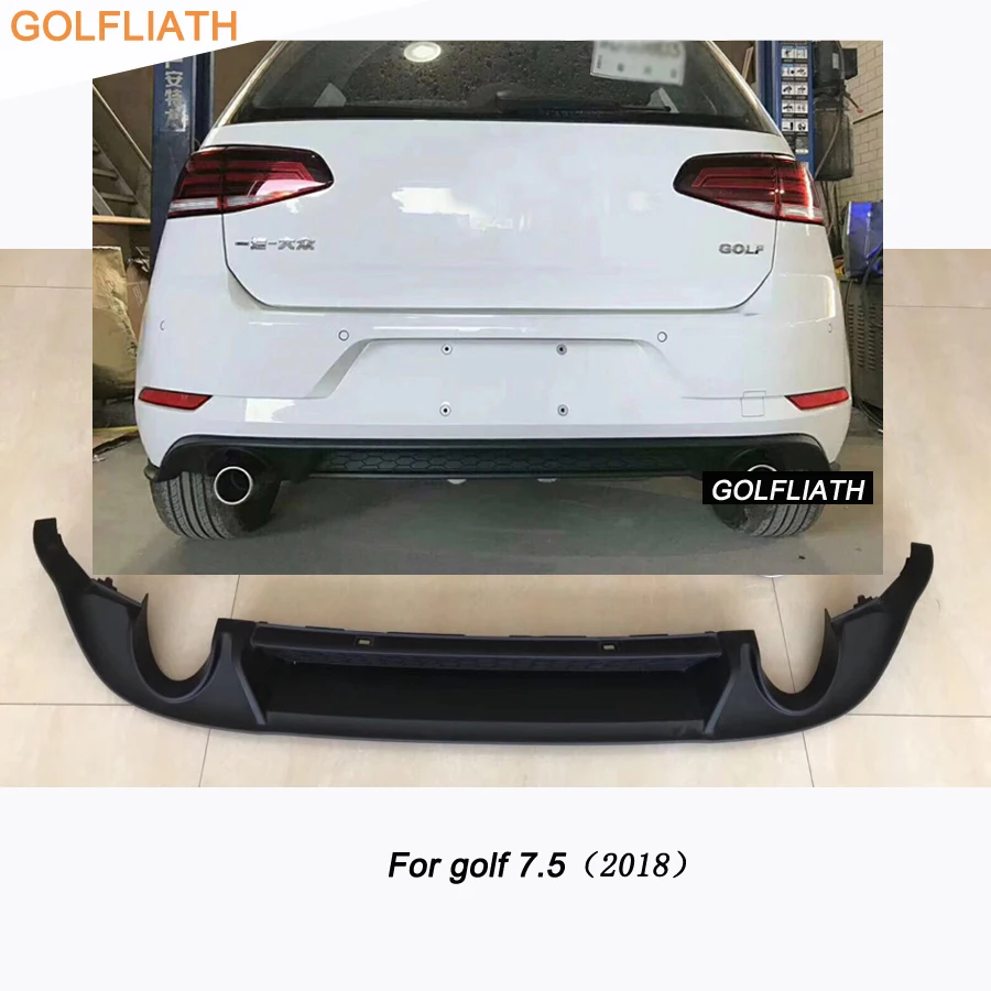 GOLFLIATH GTI Стайлинг Автомобильный задний бампер спойлер диффузор выхлоп для Volkswagen VW