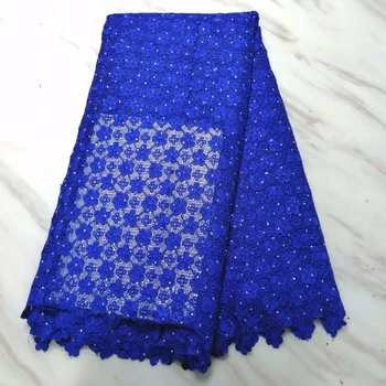 

African Cord Lace Fabric With Stone Latest African Laces 2019 High Quality Guipure Lace Nigerian Lace Fabrics For Dress