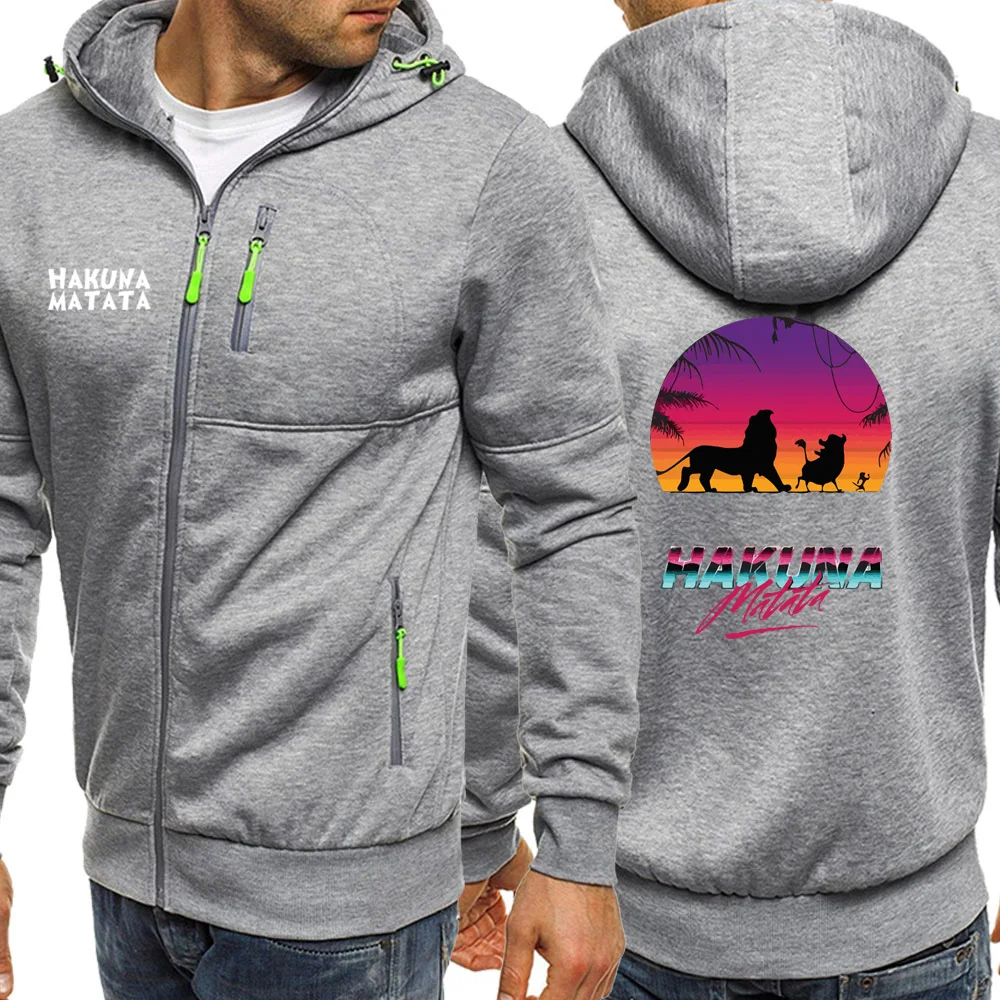 The Lion King Cartoon Hooded Men Sweatshirts Jacket Autumn 2019 Hot Sale Long Sleeve Casual Coat 3