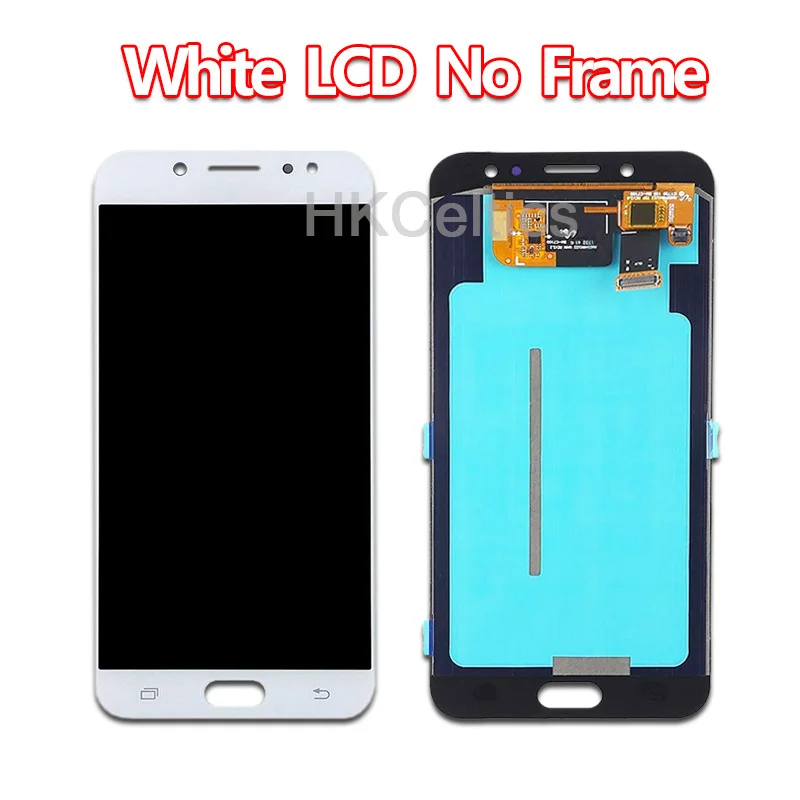 Amoled ЖК-дисплей для Samsung Galaxy C7 C8 C7100 ЖК-дисплей с сенсорным экраном дигитайзер сборка C710F/DS J7+ J7 plus экран