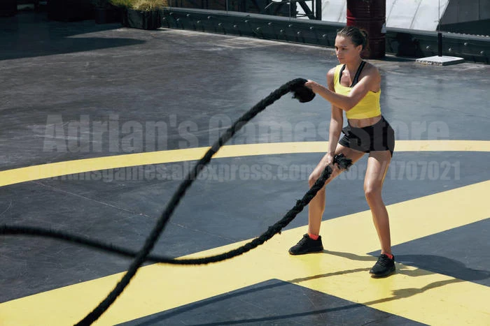 9/12/15 м Боевая веревка силовых тренировок Crossfit борьба веревка выносливость Burpee шлема веревки тяжелые 10-22 кг высокое качество