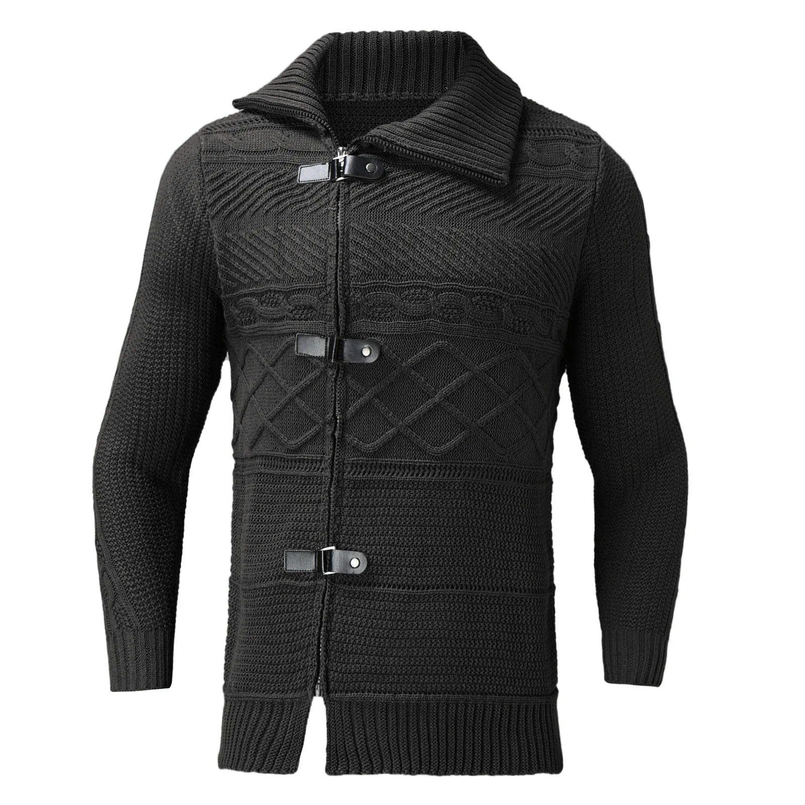 Men Autumn Winter Sweaters Turtleneck Long Sleeve Pullover Solid Sweater Top Blouse Fashionable Design Comfy Sweaters Roupa 2021 2