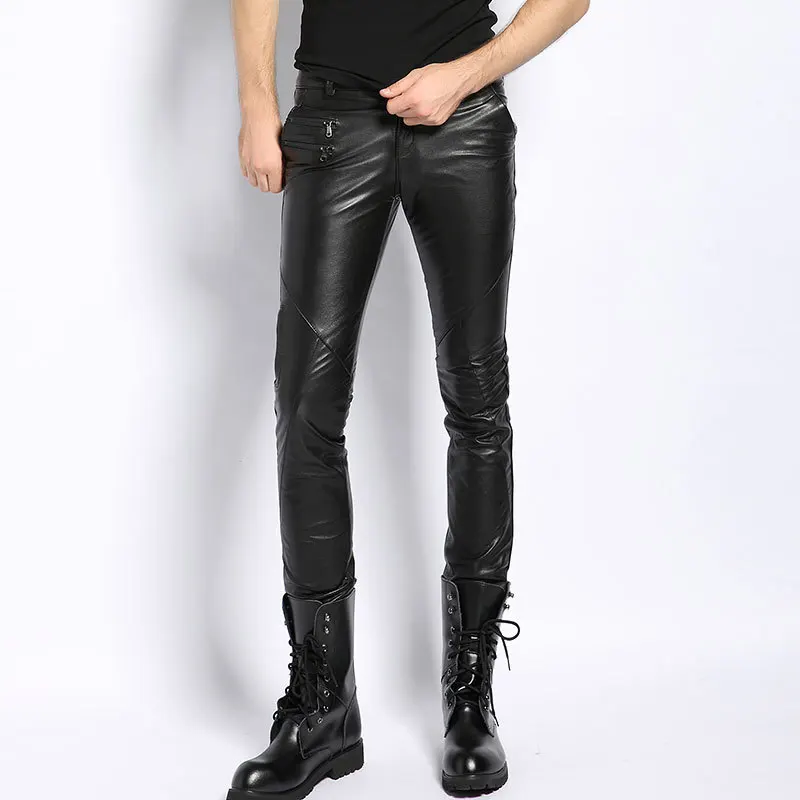 Lederen Broek Mannen Echte Koeienhuid Motorfiets Biker Mannelijke Broek Lente Herfst Toevallige Nieuwe Mode Punk Merk Heren Broek Lederen Broek Mannen Echte Koeienhuid Motorfiets Biker Mannelijke Broek Lente Herfst Toevallige Nieuwe Mode Punk Merk Heren Broek