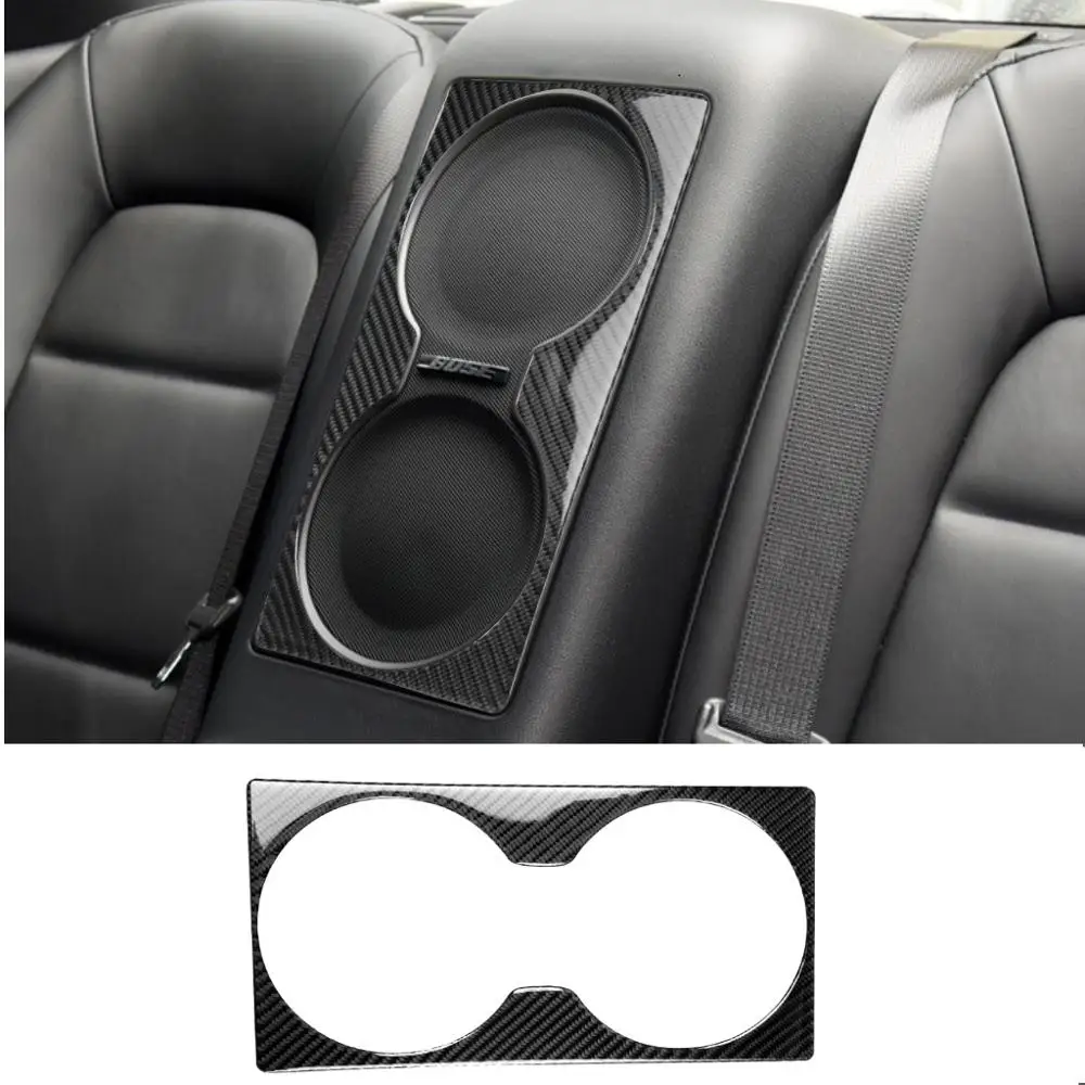 

Carbon Rear Subwoofer Sticker Tweeter Speaker Panel Frame Cover Trim Decorative Car Accessories Fit For Nissan GTR R35 2008-2020