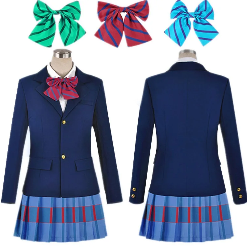 Аниме Lovelive Love Live Косплей Костюм Kousaka Honoka Minami Kotori Ayase Eli Tojo Nozomi Nishikino Maki школьная