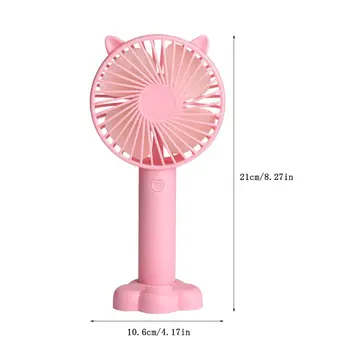 

Desktop Mini Portable Fan USB Rechargeable Handheld Fan Cooler 3 Adjustable Speed