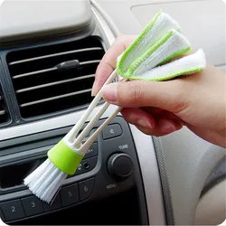 Brosse d'Évent de Climatiseur de Voiture en Microfibre, Accessoire de Nettoyage de Calandre Automobile 