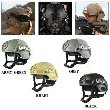 

Paintball Helmet Tactical Helmet Side Rail Hat Memory Sponge 4 Colors Protect The Head Specia Force Airsoft Helmet