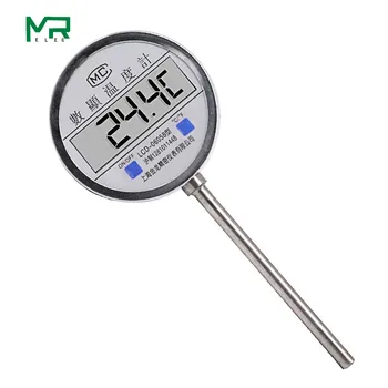 Wst-411 디지털 바이메탈 온도계, 표면 직경 100mm 27*2 스레드 보일러 파이프 산업용 온도계