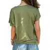 Customized Print T Shirt for Women DIY Your like Photo or Logo Top T-shirt Femme Irregular Skew Cross Bandage Size S-5XL Tees 6