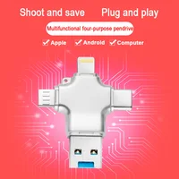 כרטיס sd 4 ב 1 כרטיס Micro SD Reader microSDHC / SDXC כדי xqd Cardreader typeC OTG adaptador USB 3.0 עבור אביזרים למחשב נייד מתאם תאורה (5)
