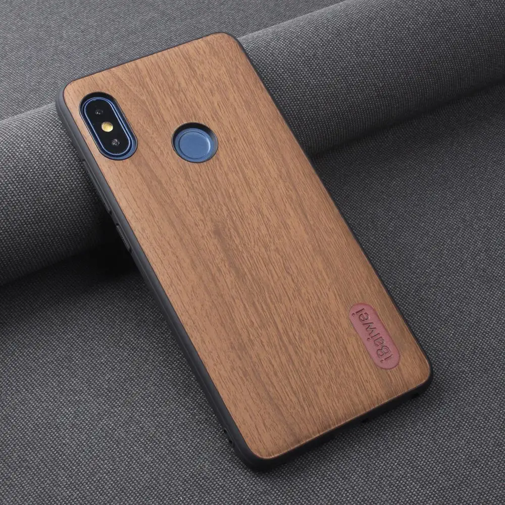 Деревянный дизайнерский чехол для Xiaomi Redmi Note 7 6 5 Pro с держателем силиконовая