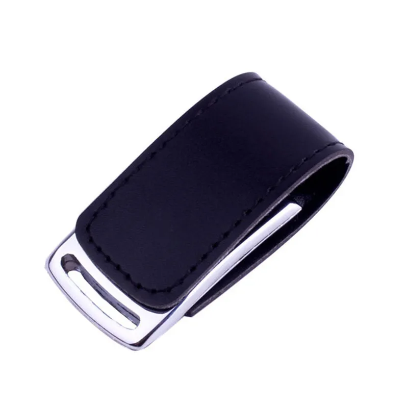 Black JASTER клиент 10 шт. бесплатный логотип металлический кожаный usb флеш-накопитель Флешка 4 ГБ 8 ГБ 16 ГБ 32 ГБ 64 Гб карта памяти U диск - Цвет: Black