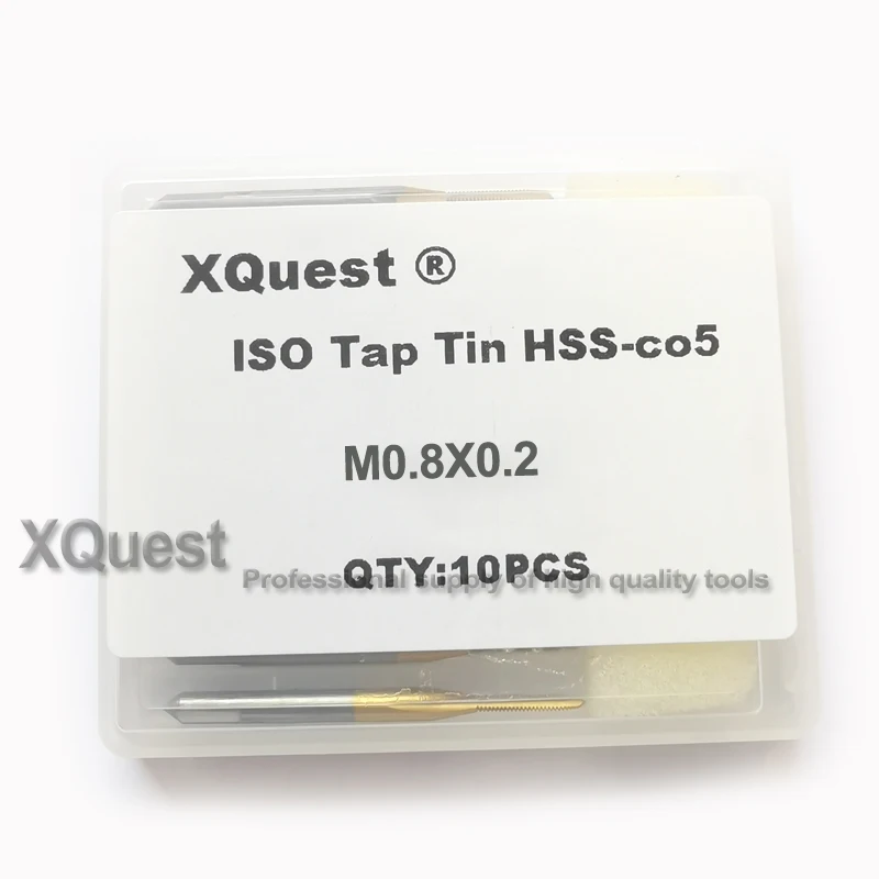 M0.8X0.2 10 шт. Олова Hss-co правая рука метрический винт крановая машина метчики M0.8 M0.9 M1 M1.1 M1.2 M1.3 M1.4 M1.5 M1.6 M1.7 M1.8 M1.9 M2 - Цвет: M0.8X0.2