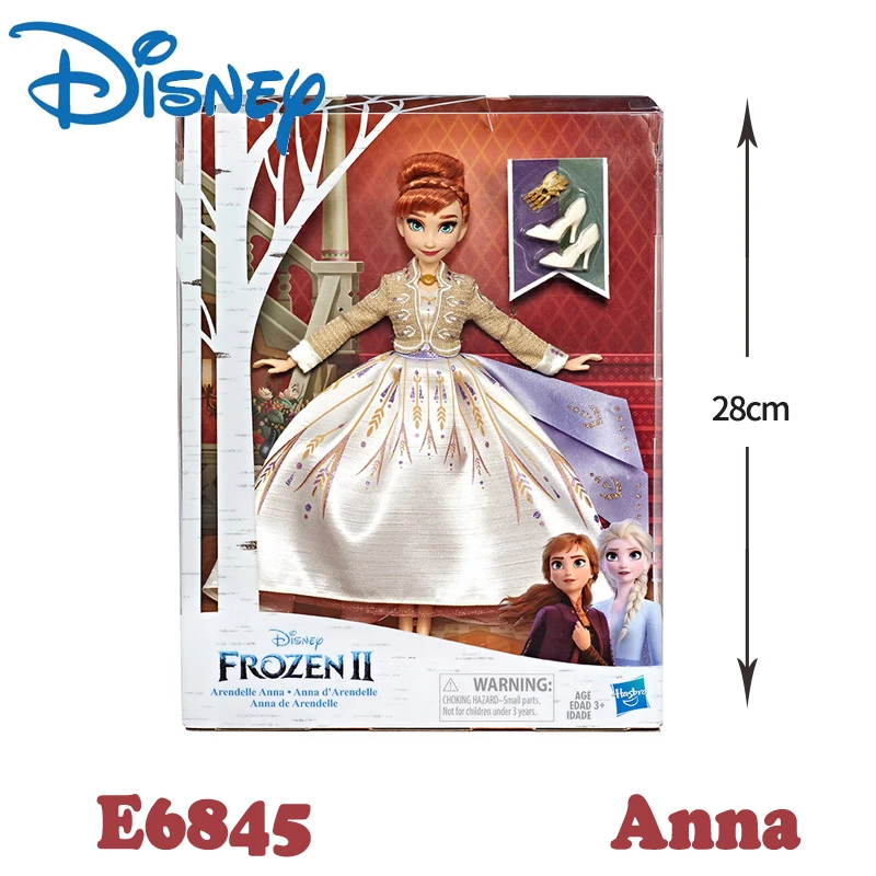 Подлинный disney «Холодное сердце» 2 Классический Эльзы и принцессы Анны из мультфильма «Холодное сердце» модель детские игрушки куклы для детей Штаны для девочек с рождественским изображением подарок E0315 - Цвет: E6845