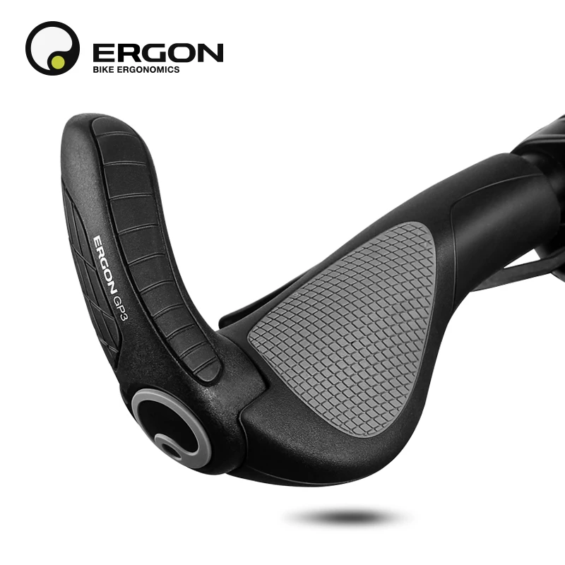 Manopole manubrio bici da strada ERGON GP1 GP3 supporto estremità barra  bicicletta impugnatura impugnatura ergonomia gomma MTB manopole ciclismo|Manopole  per bicicletta| - AliExpress