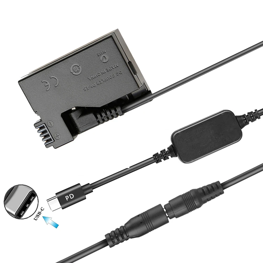 ACK-E8 USB-C Power Adapter DR-E8 Dummy Battery External LP-E8 forCanon EOS Rebel T5i T4i T3i T2i Kiss X7 X6 X5 X4 700D |