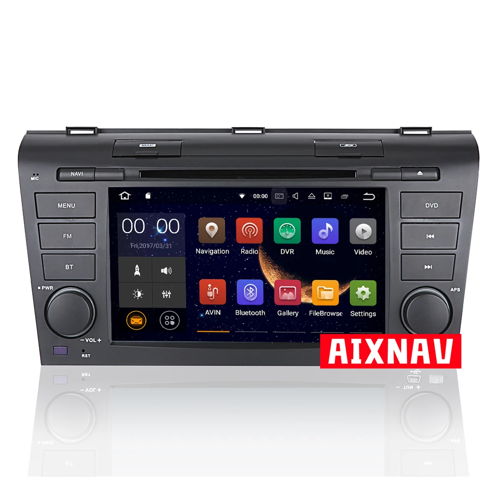##BUY Quad Core Android 7.1 Car Multimedia Player 2 Din Radio Audio for Mazda 3 2004 2009 WiFi Bluetooth 2G RAM Tourist Navigator GPS