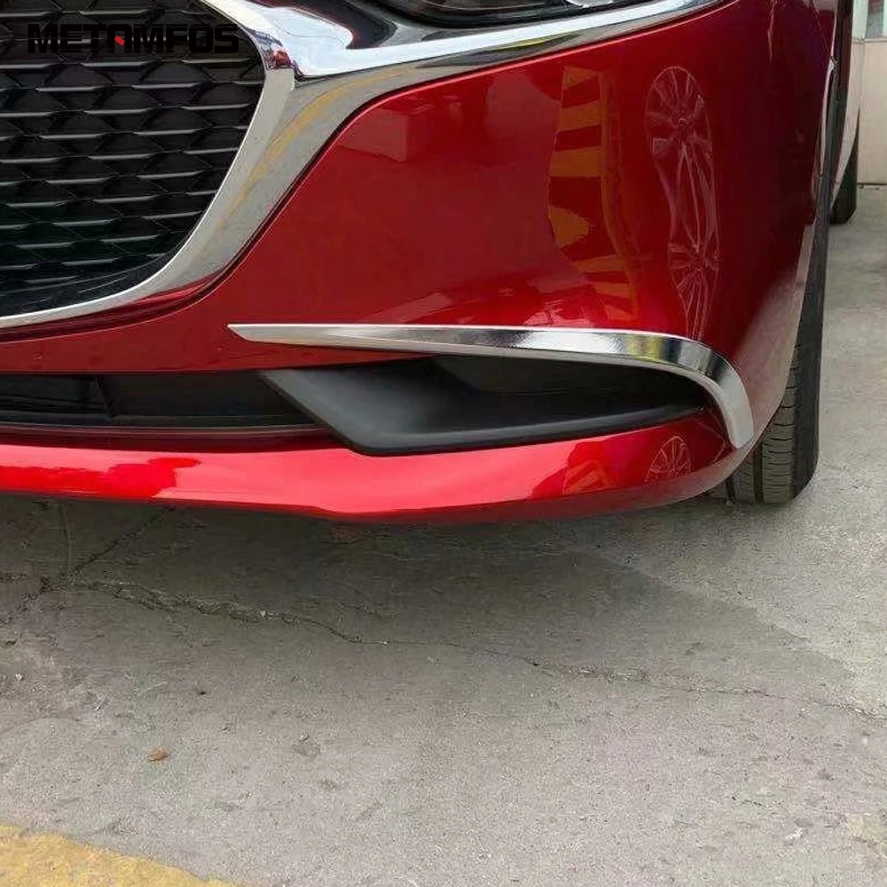 Для Mazda 3 M3 Axela седан Хром передний верхний туман светильник бровь фары полоска для века литья отделка Аксессуары для стайлинга автомобилей