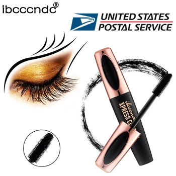 

Original MACFEE 4D Silk Fiber Mascara Silicone Brush Waterproof Rimel 3d Mascara Extension Black Thick Lengthening Eyelashes