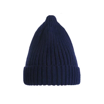 

Hat Lovely Autumn Winter New Newborn Baby Boys Girls Wool Solid Color Warm Comfortable High Quality Knitted Wool Hemming Hats