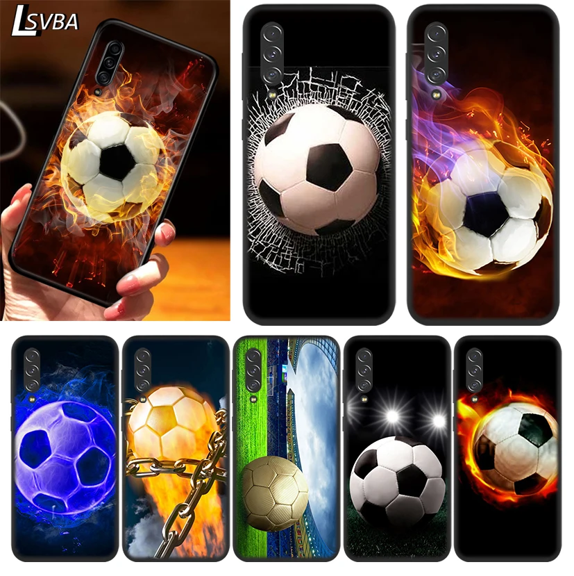 

Fire Football Soccer Ball for Samsung Galaxy A90 5G A80 A70S A70 A60 A50 A50S A40 A30S A20S A20E A20 A2 Core A10 Phone Case