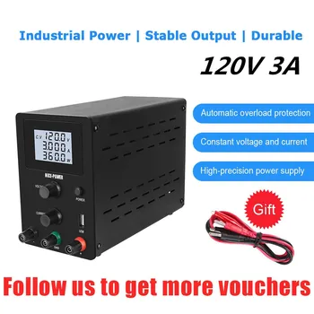 

Laboratory adjustable regulated switching power supply 120V 3A Mini DC adjustable source for phone repair 110v 220V 0-120V 0-3A
