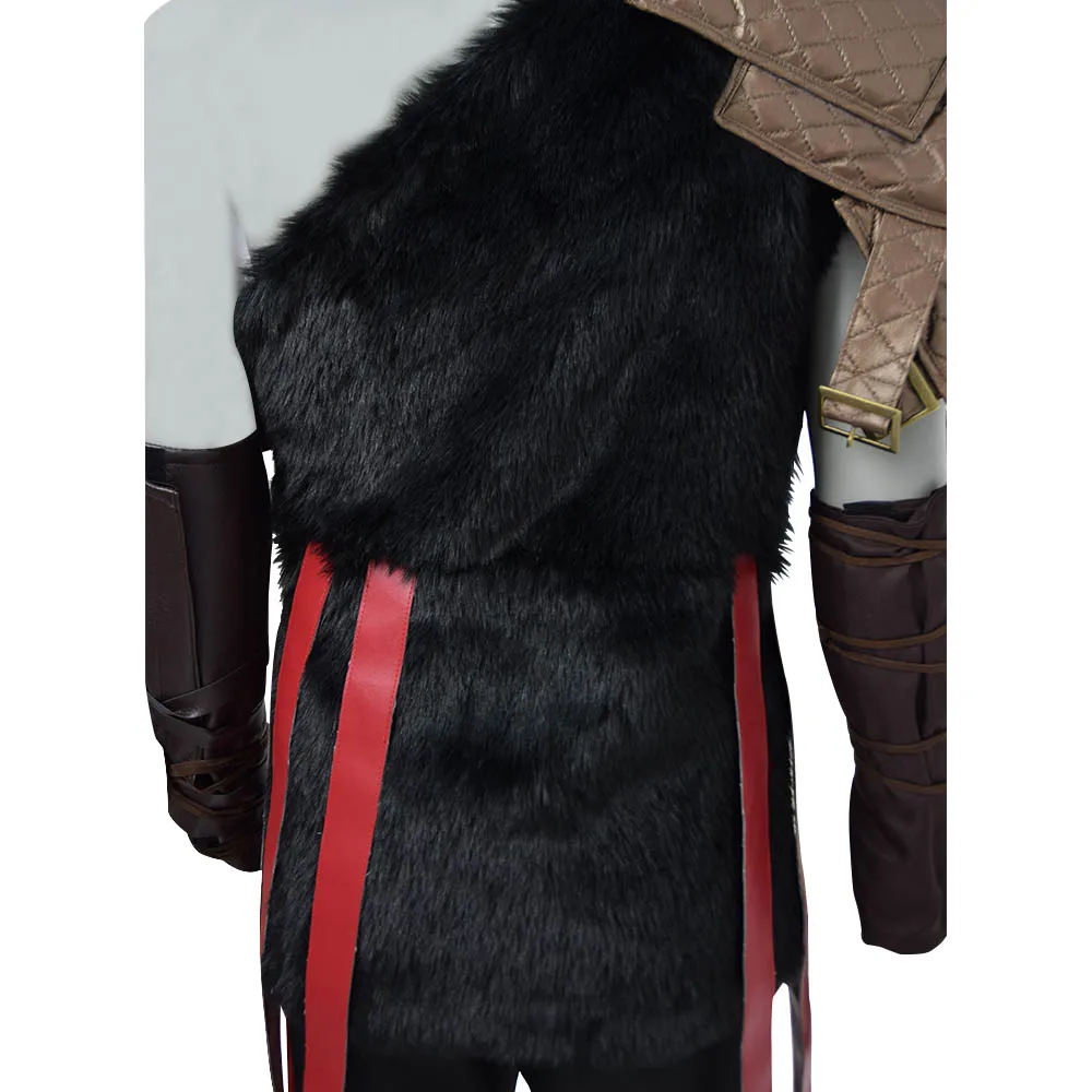 Cosdaddy God War Kratos, карнавальный костюм, мужской костюм для Хэллоуина, боевой костюм, полный комплект