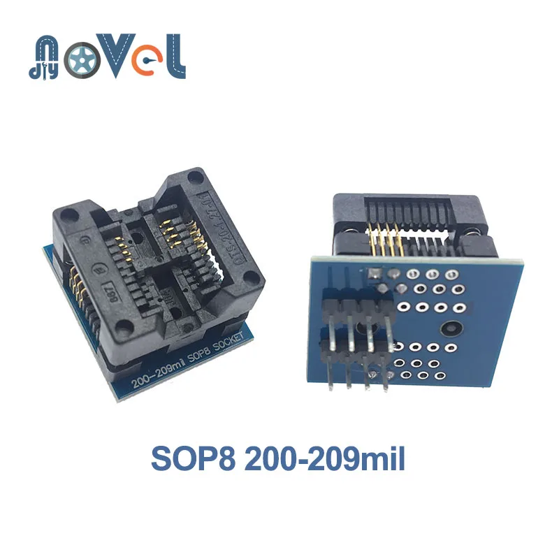 SOP16 SOP8 широкофюзеляжный сиденье 300mil 150mil 200mil 208mil 209mil для DIP8 адаптер гнезда программист Совместимость EZP2010 EZP2013 CH341A - Цвет: 209mil