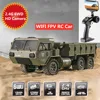WIFI FPV Army Military Truck With HD Camera  2.4G 6WD Phone Remote Control Car 2KG Loading High SpeedOff-Road RTR Vehical Gifts 1