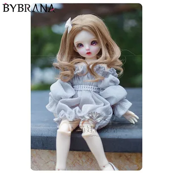 

Bybrana Bjd wig doll head circumference high temperature wire split short curly hair