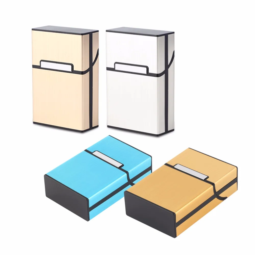 

2018 Home Use Light Aluminum Cigar Cigarette Case Tobacco Holder Pocket Box Storage Container 6 Colors discount