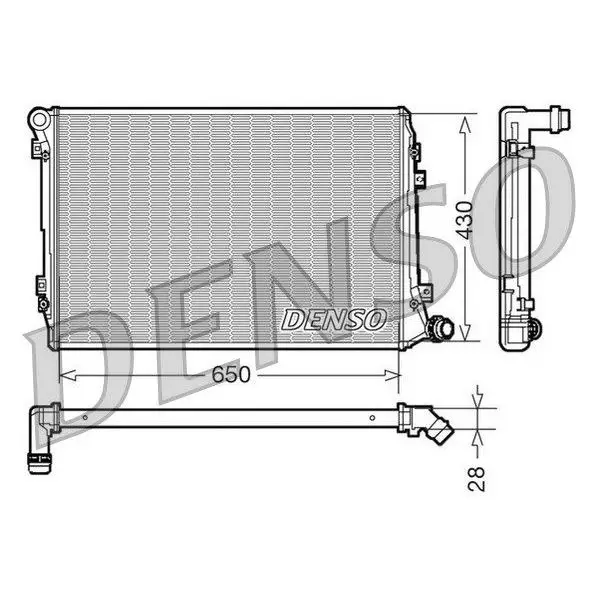 Radiator cooling system for VW Passat VII 2.0 TDi 05 DENSO DRM32 | Автомобили и мотоциклы