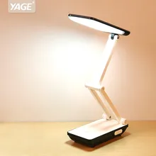 YAGE настольная лампа Светодиодная настольная лампа 32 шт. светодиодный настольная лампа складной 3-х Слои тела 800 мА/ч, Батарея цветной Ночной светильник облако