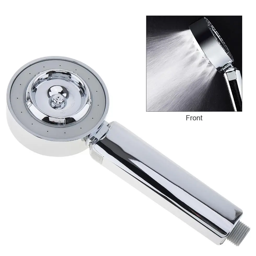 Round Double-sided Handheld Water Shower Head with Water Saving Pressurize for Bathroom