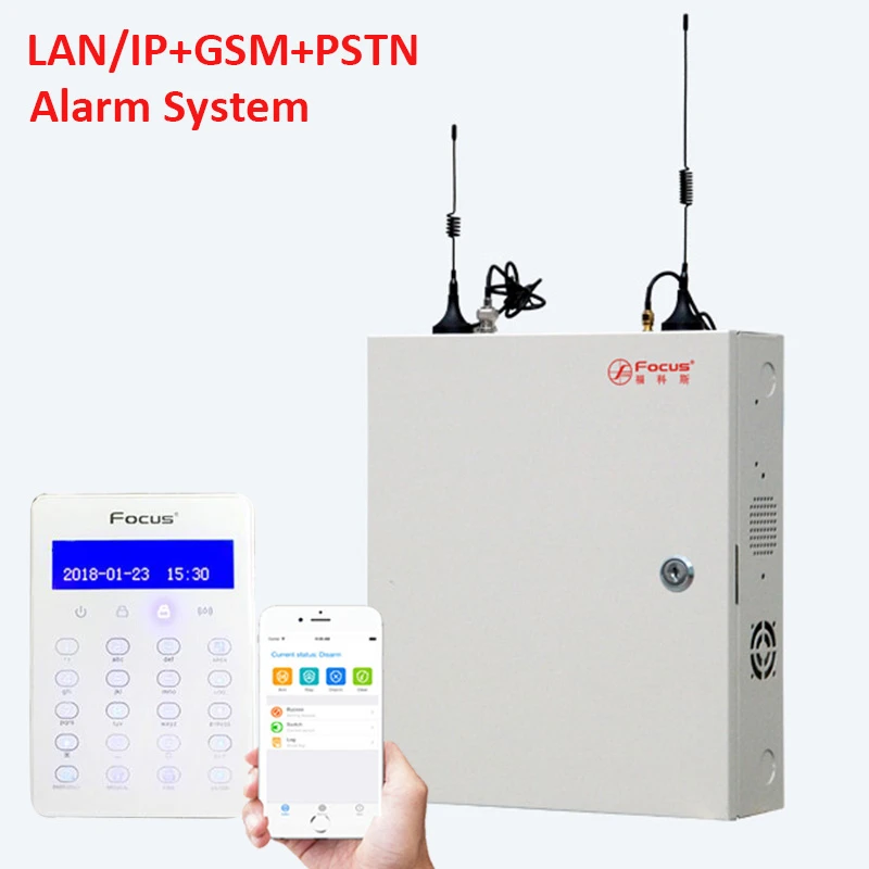 Focus FC7688Plus Board Only Wired Security Alarm System 8 Wired Zones PCB Board Without Box sos alert device